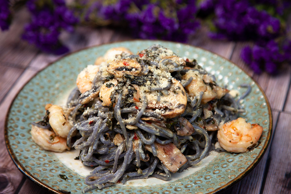 Kalo Noodles with Coconut Cream Sauce