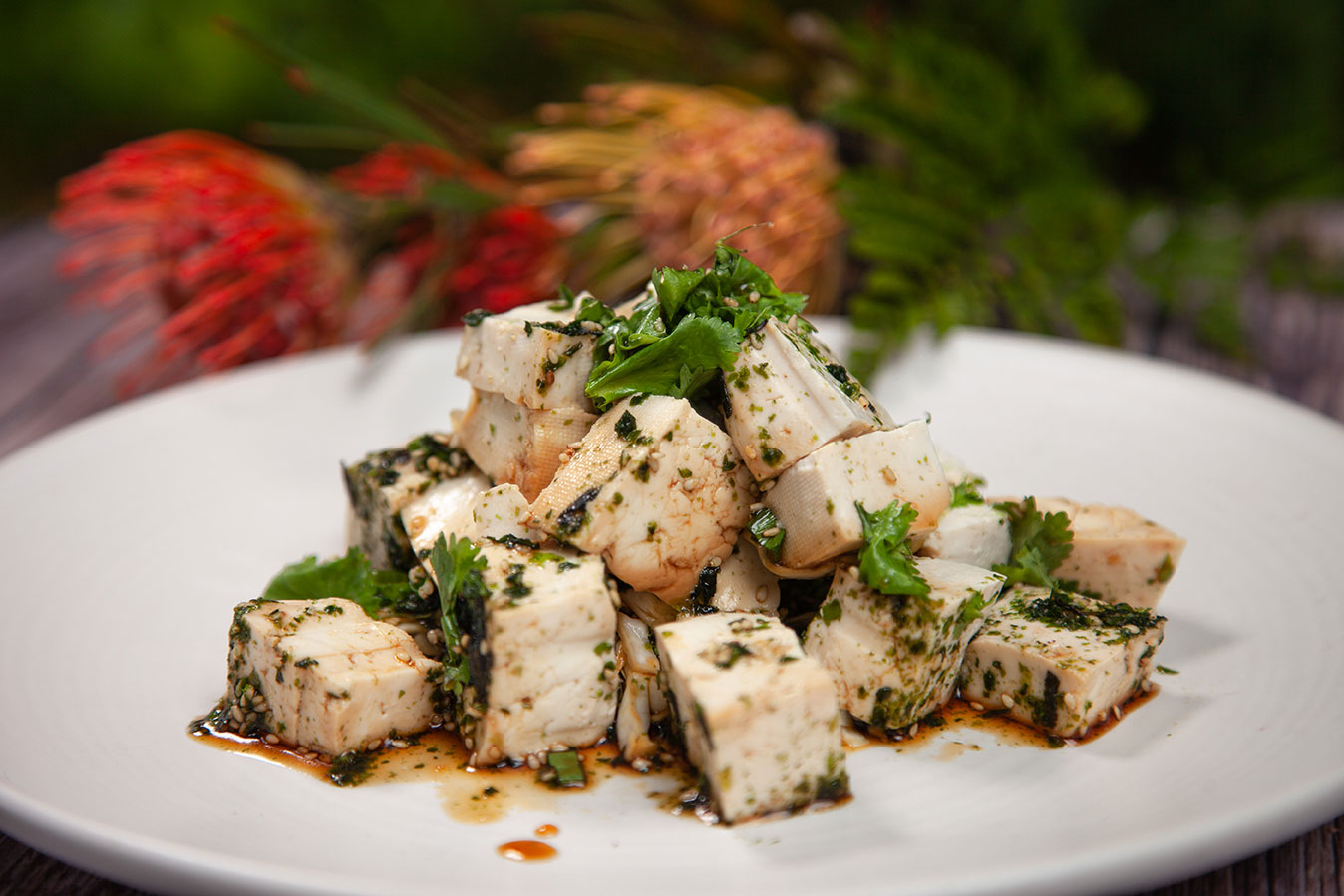 tofu watercress salad